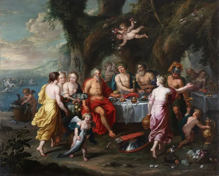 bThe feast of the Gods Jan Van Kessel
