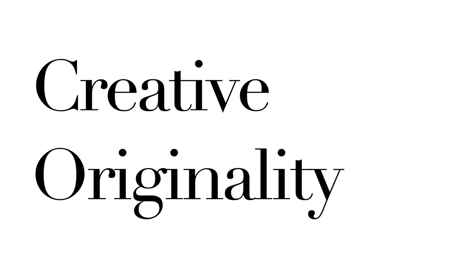 creative는 이제까지 없었던 것을 만드는 것으로, Creative는 바로 무에서 유를 만들어 내는 것을 뜻한다.