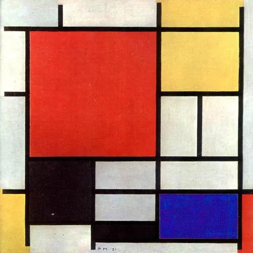 추상주의의 대표 화가인 몬드리안의 ‛Composition with Red, Blue and Yellow(1930)